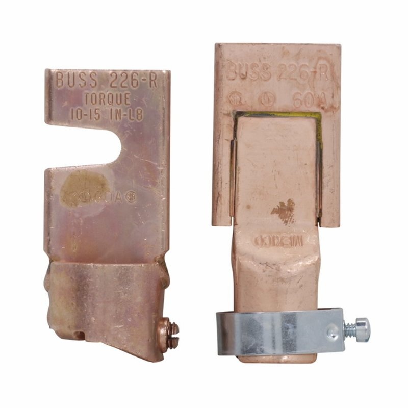 Fuse Reducers for Class R Dimension Fuses 60A to 200A (Pair) 250V By Eaton/Bussmann Series NO.226-R