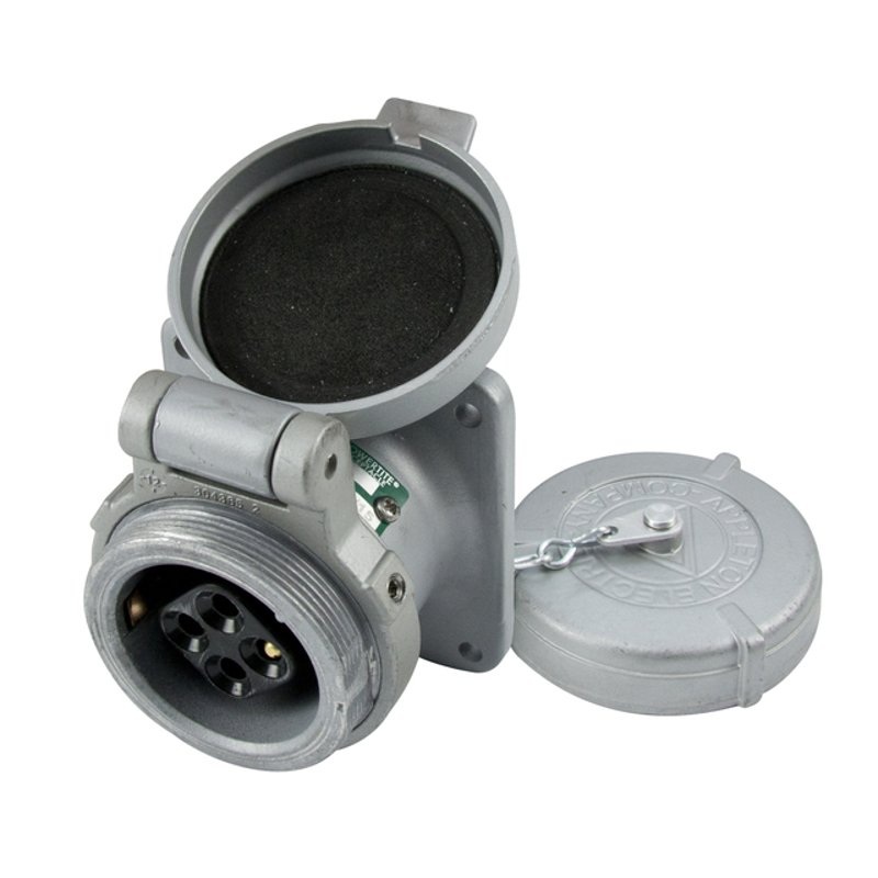 Pin & Sleeve Receptacle 30 Amp 4-Pole 3-Wire By Appleton ADR3034