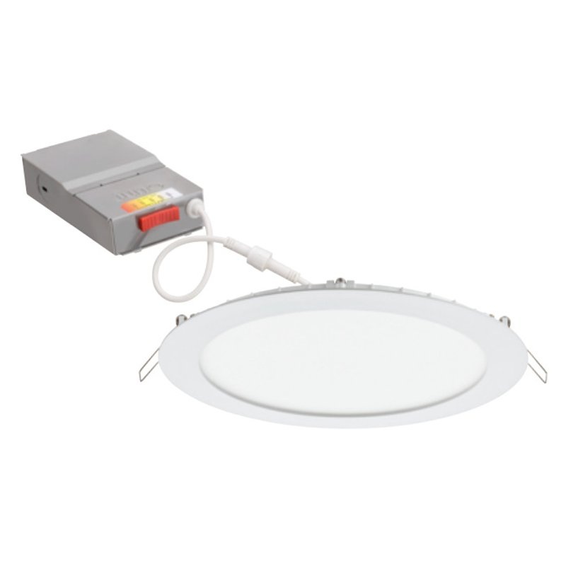 8 LED Ultra-Thin Wafer Switchable Downlight By Juno Lighting WF8SWW590CRIMW