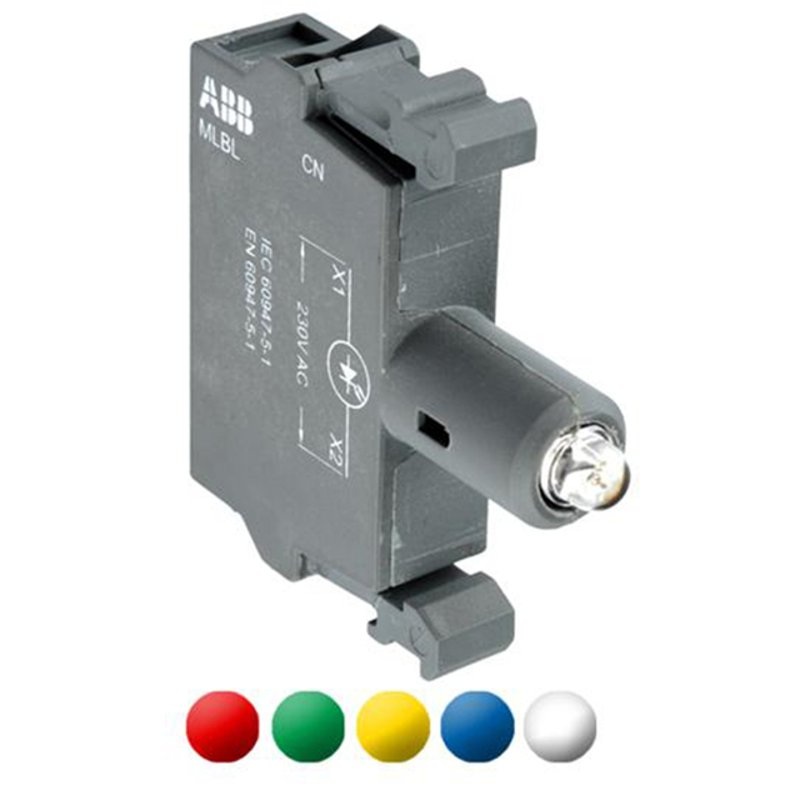 Abb Mlbl-01bw Bsmt LED 24v Ac/dc Wh By ABB MLBL-01BW