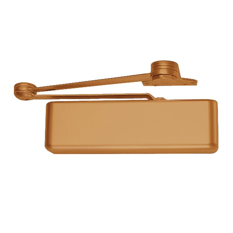 Cush Arm Door Closer Metal Cover Left Hand Light Bronze