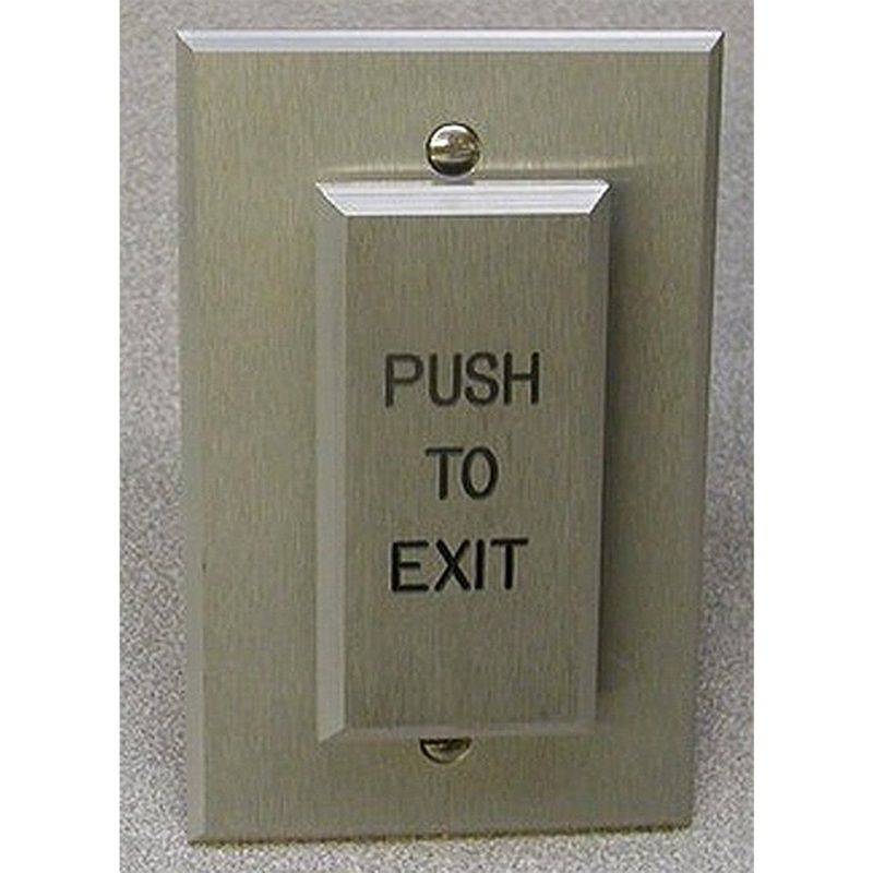 Dortronics W5286-P24xE3 Maintained Action Push Plate Single Gang Switch Exit – KAL DOOR HARDWARE