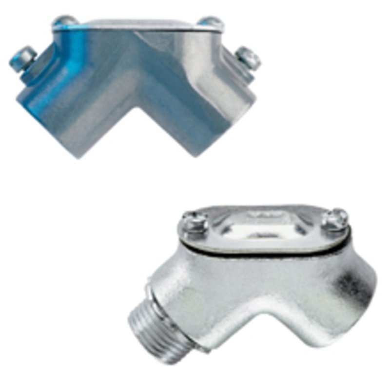 EMT Pulling Elbow EMT to EMT Size: 1/2 Zinc Die Cast By Cooper Crouse-Hinds 850MT DC