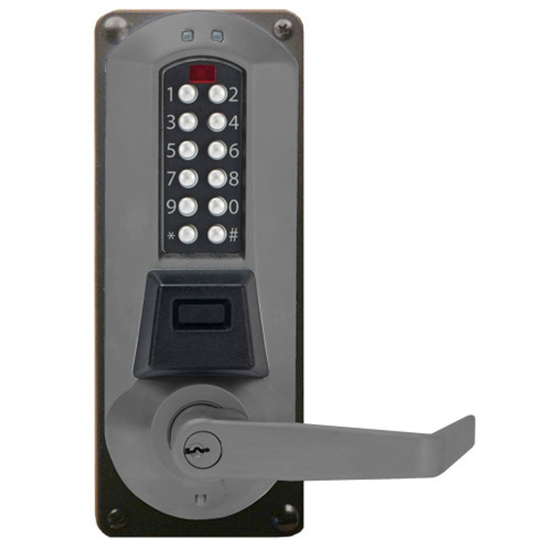 Eplex E5086BWL-676-41 Electronic Pushbutton Lever Lock with Best Core Override Mortise Lock in Black with Satin Chrome Accents – KAL DOOR HARDWARE