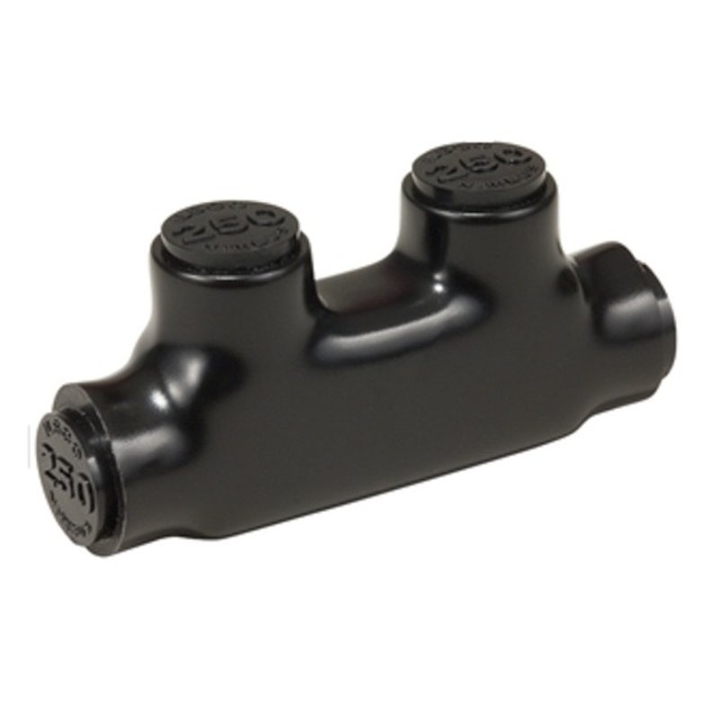 Multi-Tap Connector In Line 6 AWG to 350 MCM AL/CU By Ilsco PBT-350