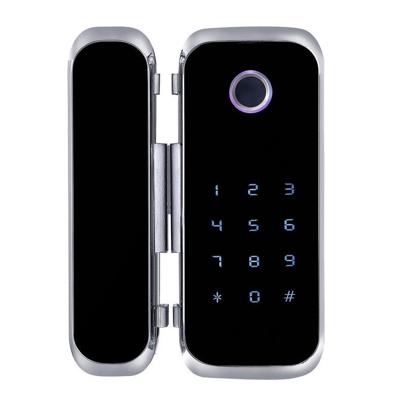 Wi-Fi Glass ONLY Fingerprint Pin Code or Card Access Door Lock M901S-W for Swinging Doors