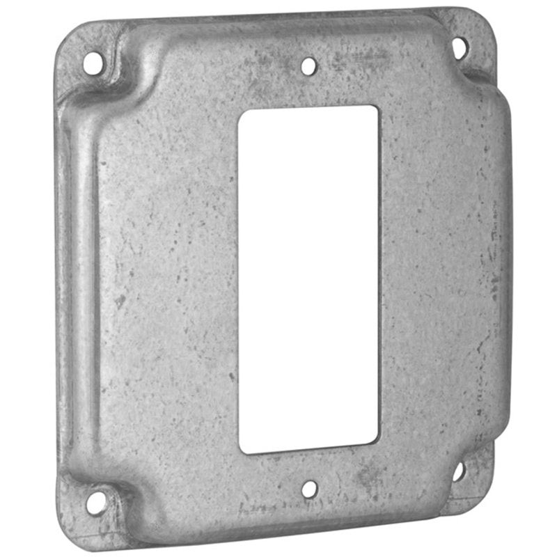 4 Square Exposed Work Cover (1) GFCI 1/2 Raised By Appleton 8362