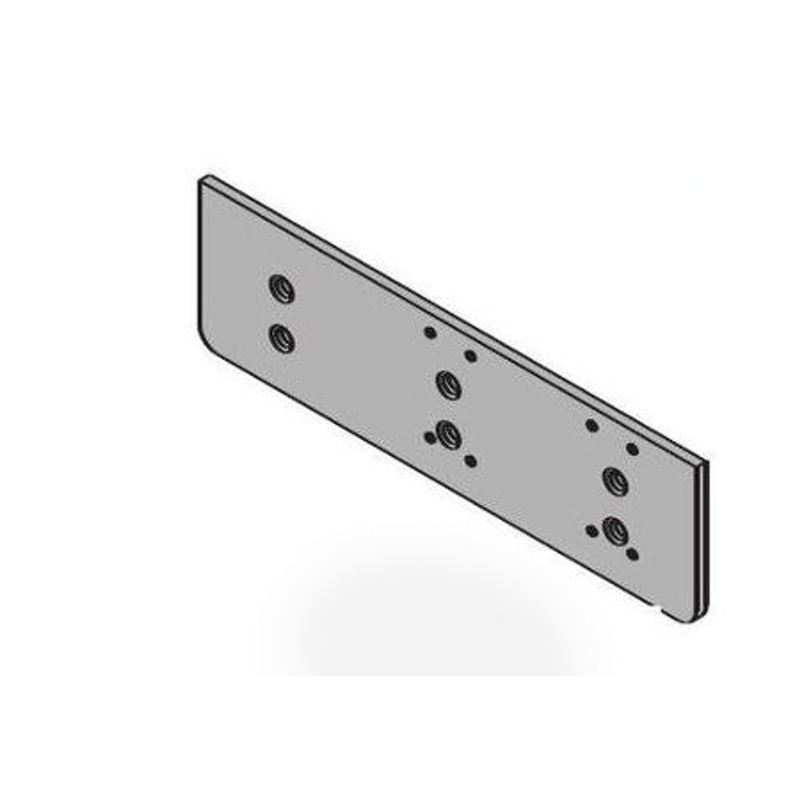 Drop Plate Narrow Top Rail or Flush Ceiling Bright Brass