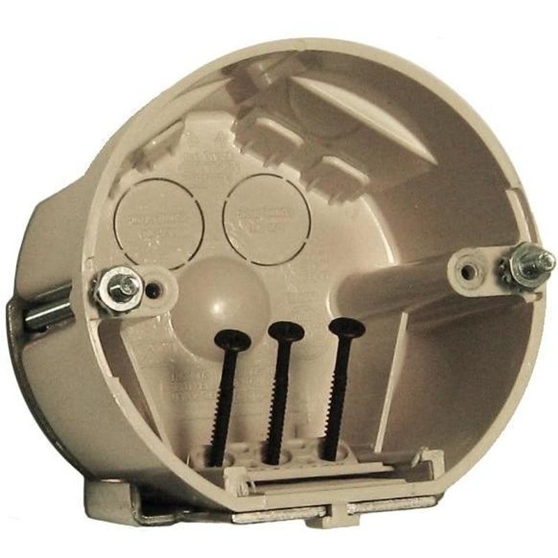 Fixture Box with Bracket Diameter: 4 2-3/4 Deep Non-Metallic By Allied Moulded SB-CBFR
