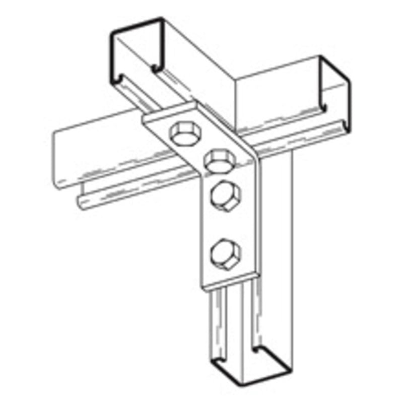 Four Hole Corner Angle Stainless Steel 304 By Eaton B-Line B104SS4