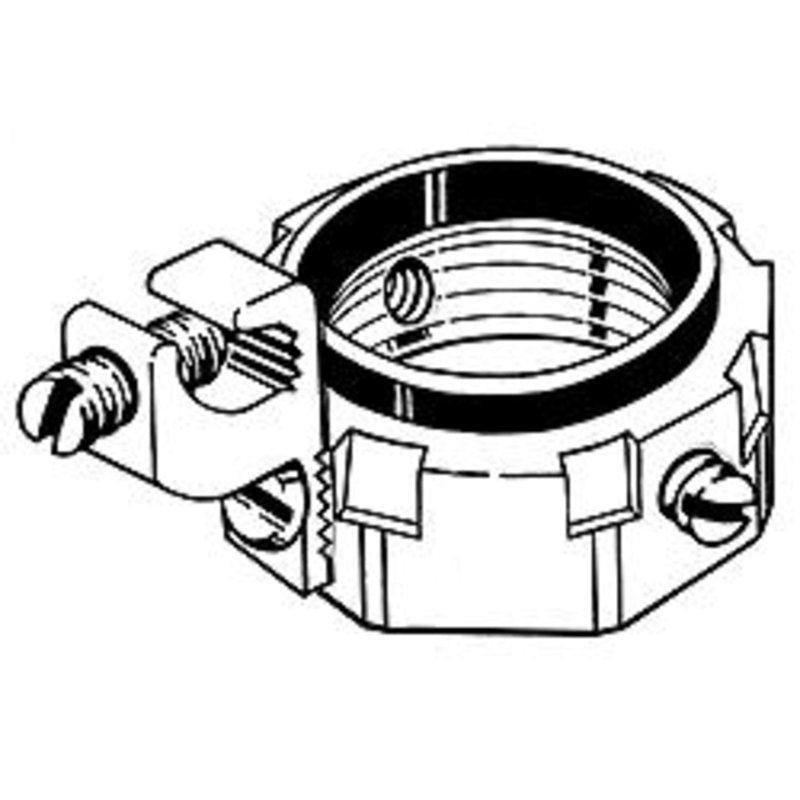 Grounding Bushing 2-1/2 Threaded Insulated Malleable Iron By Hubbell – Electrical 1290