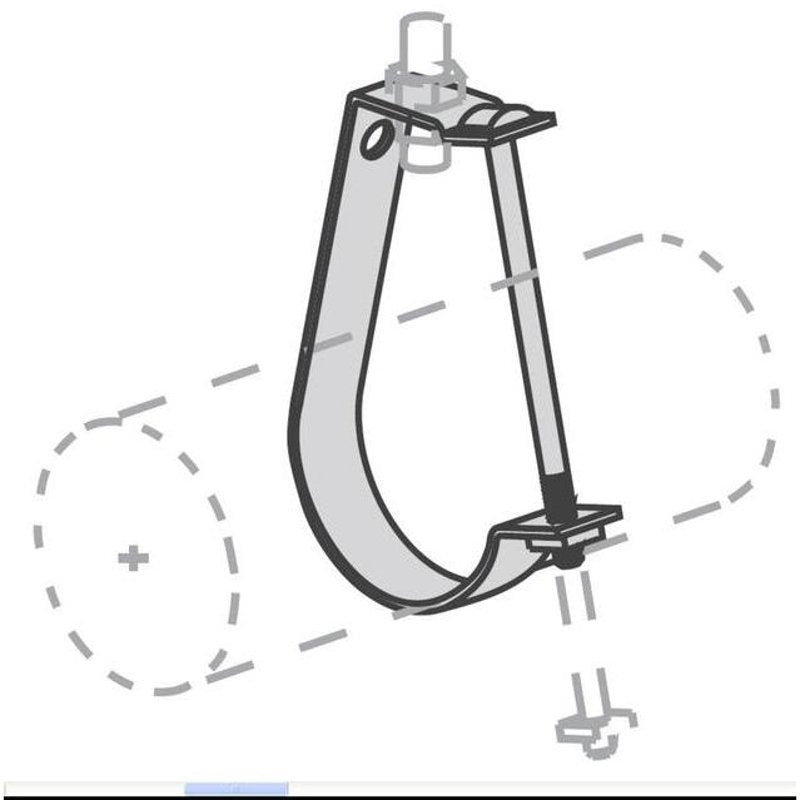 J Pipe Conduit Hanger By Power-Strut PS 67 2 EG