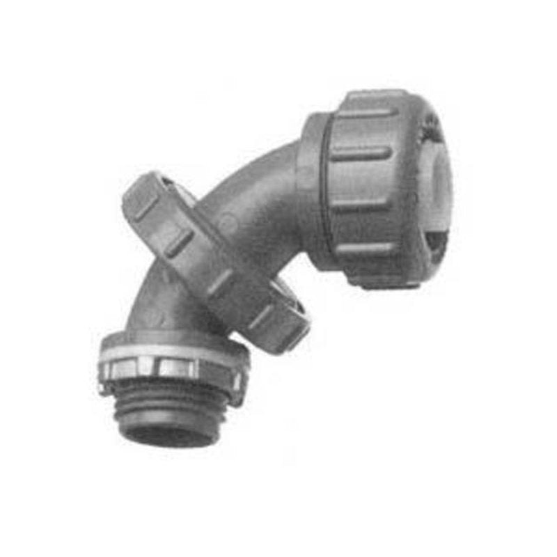 Liquidtight Connector Adjustable to 90 3/4 Non-Metallic By Arlington NMLT7590