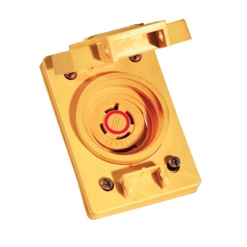 Locking Single Receptacle 20A 3PH 480V 3P4W Wetguard By Leviton 67W76