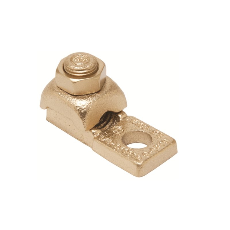 Mechanical Lug Copper 1-Barrel 1-Hole 1/4 4 – 1 AWG By Burndy QA1CB