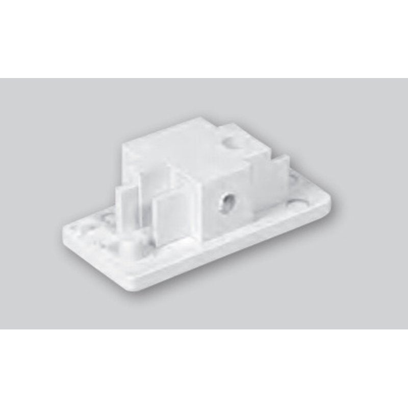 Single-Circuit Track Lighting End Cap White By Elite Lighting ET106-WH