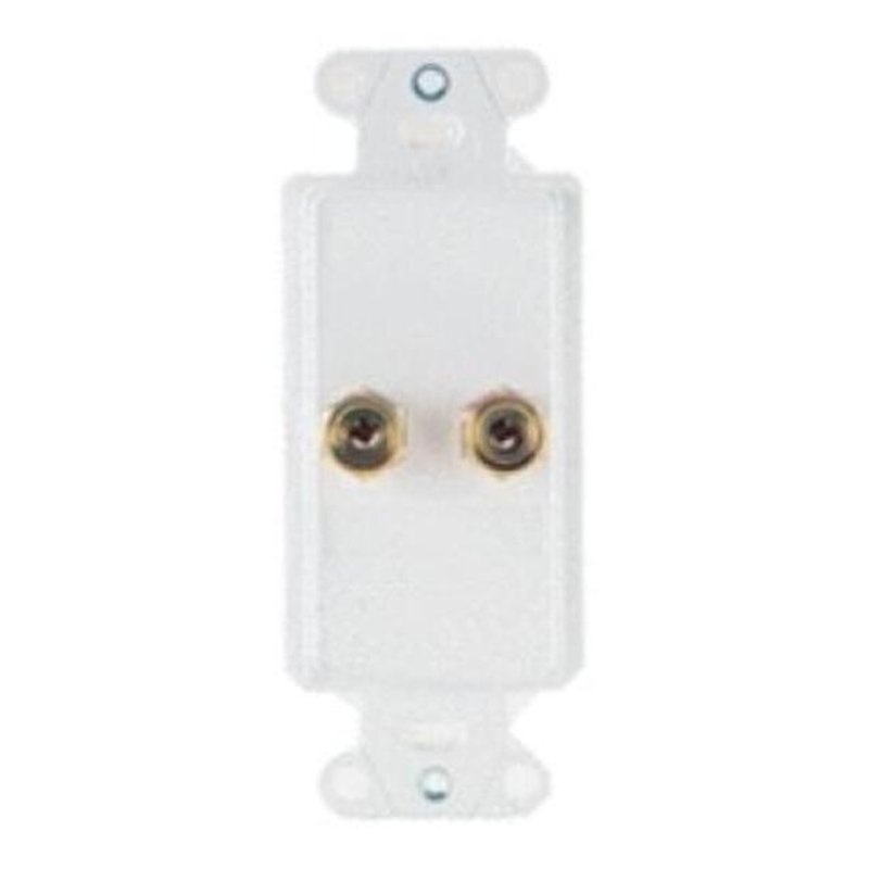 Univ Single Speaker Outlet Strp Wh By ON-Q F9006-WH