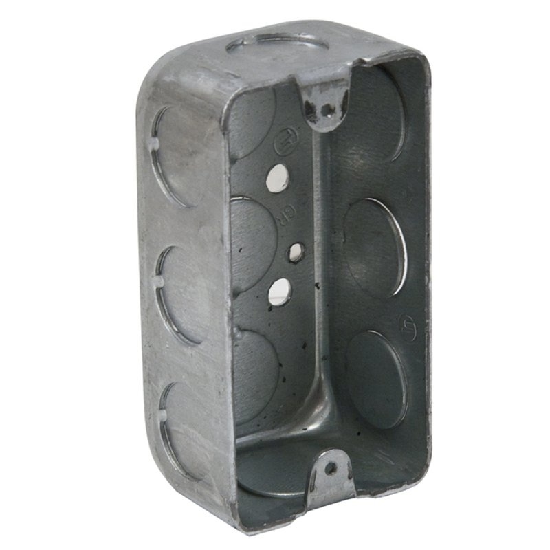 Handy Box 1-1/2 Deep 1/2 KOs Drawn Metallic By Appleton 4SSLS12