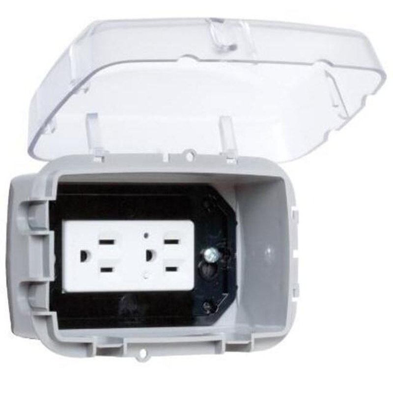 Weatherproof In-Use Cover 1 Gang Multiple Insert Type 2-3/4 Deep Non-Metallic By Intermatic WP3100C