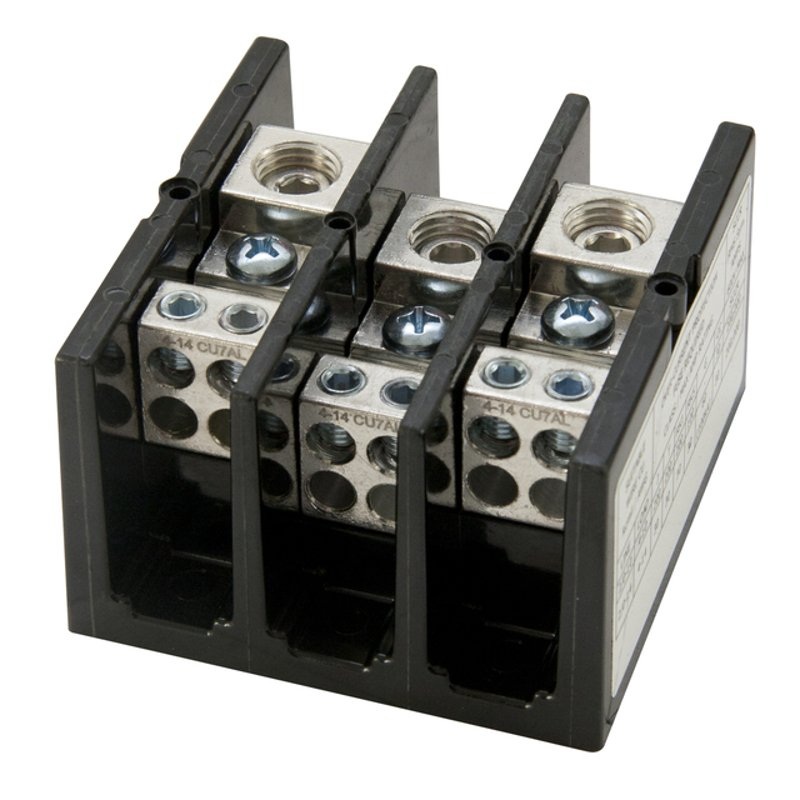 2/0 AWG to 14 AWG 3-Pole Connector Block By Littelfuse LFD2570-3