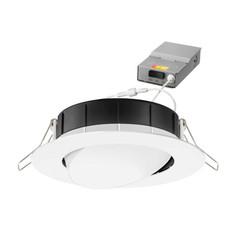 4 LED Gimbal Downlight 27-50K Matte White By Juno Lighting WF4 ADJ LED SWW5 90CRI MW M6