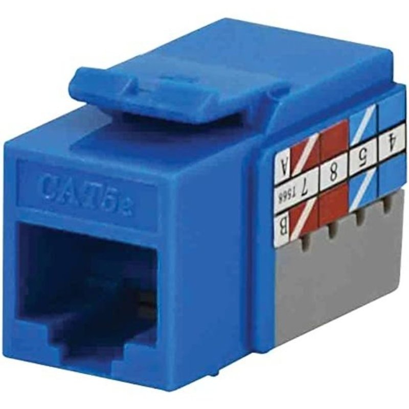 CAT5E Snap-In Jacks White (25PK) By DataComm Electronics 20-3425-BL-25