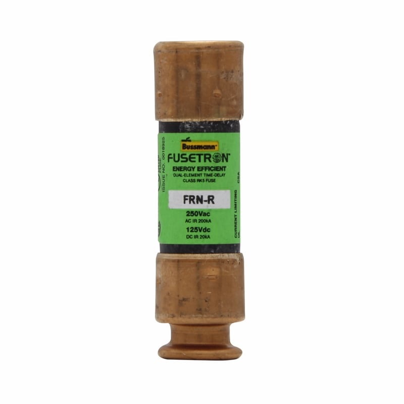 Fuse 2-1/2 Amp Class RK5 Dual-Element Time-Delay 250V By Eaton/Bussmann Series FRN-R-2-1/2