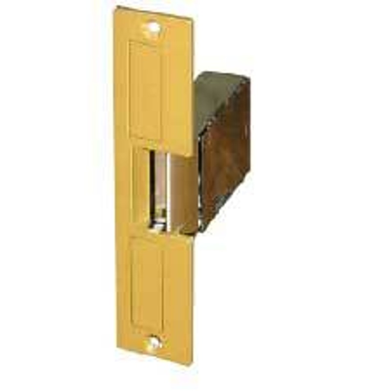 Trine 004-24AC Electric Strike Locks with Deadbolt in Brass – KAL DOOR HARDWARE