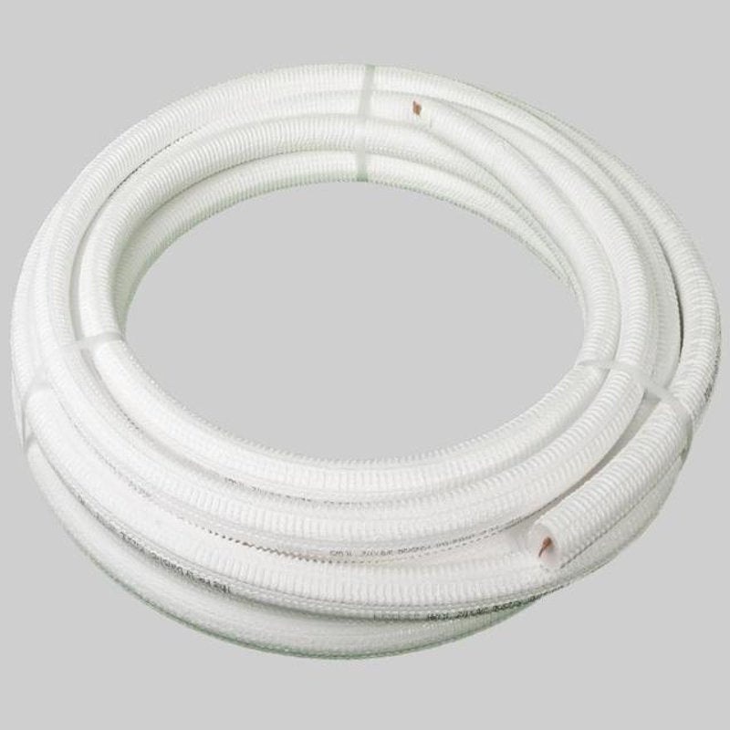 White Pipe Pre-Insulated Refrigerant Line Set By DiversiTech NTWP1238-50