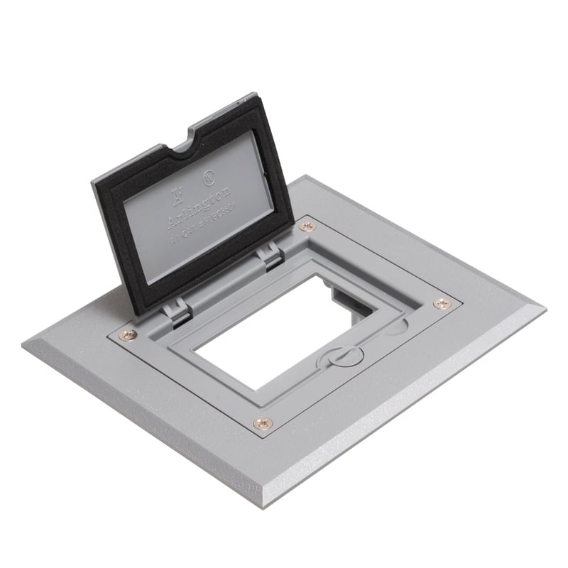 Cover/Frame Kit 1 Gang Plastic  By Arlington FLBC8510GY