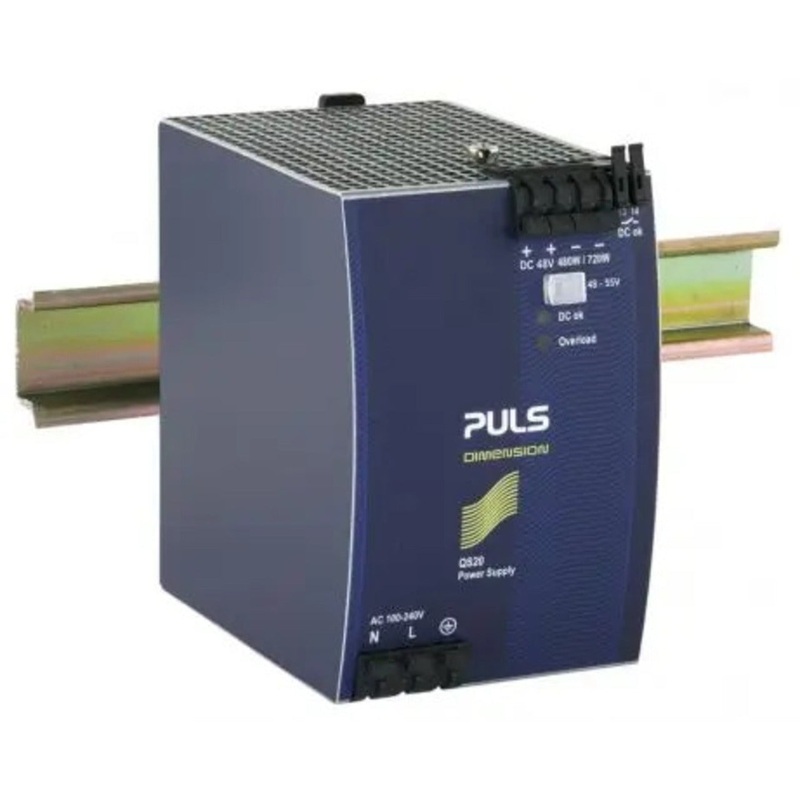 Din Rail Power Supply For 1-Phase System 48V 10A By PULS QS20.481