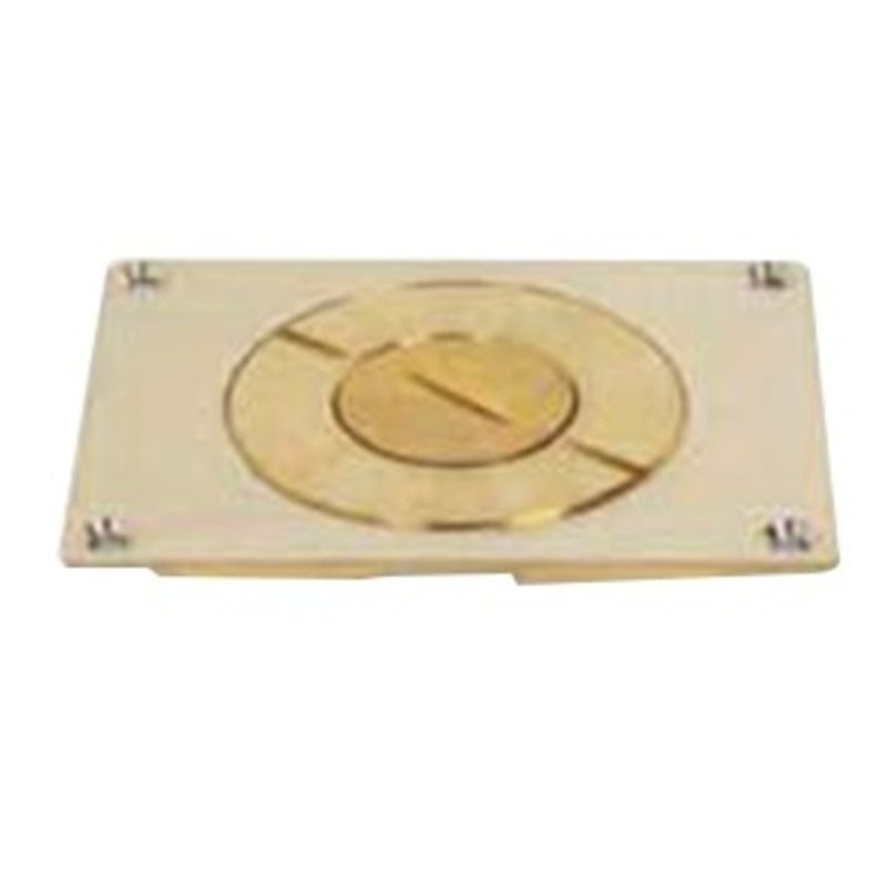 Floor Box Cover 1-Gang Type: Single Service Brass By Wiremold 829CK-1