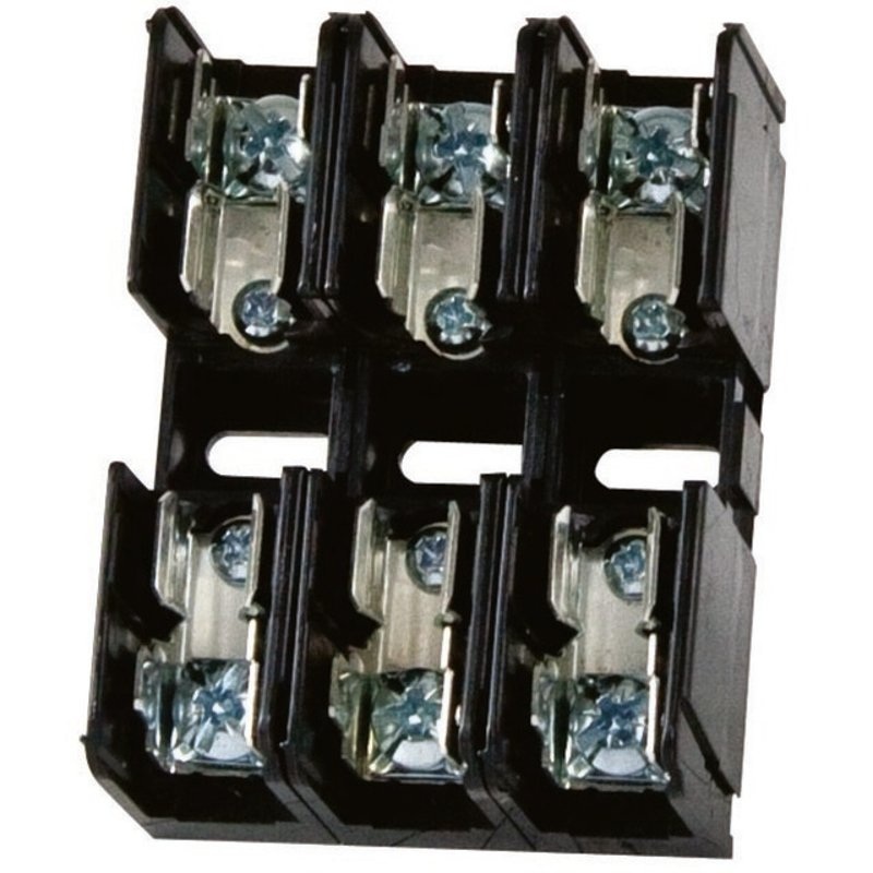 Fuse Block 30A 3P 600V Midget Series Screw QC Terminals By Littelfuse L60030M-3SQ
