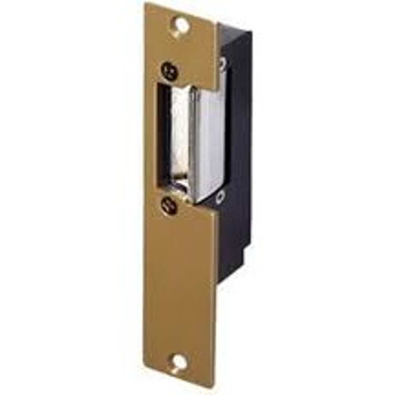Trine 1001-2B-6-14 VAC/VDC Light Commercial Electric Strike (Fail Secure) Brass Faceplate – KAL DOOR HARDWARE