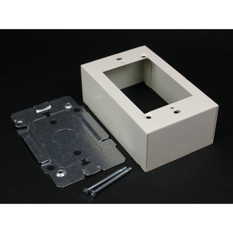 2400 Raceway 1-Gang Device Box By Wiremold 2448-FW