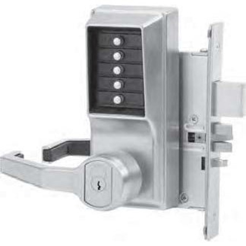 Dormakaba L8148M Lever Mechanical Pushbutton Lock Key Bypass Mortise (Left Hand) – KAL DOOR HARDWARE