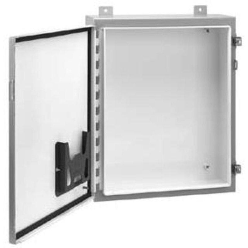 Enclosure NEMA 12/13 Hinge Cover 24 x 24 x 8 Steel/Gray By nVent Hoffman A242408LP