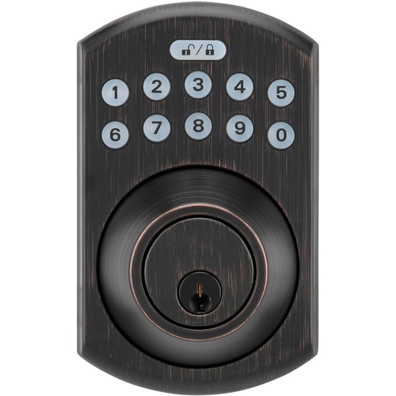 KeyInCode 3500 WiFi Deadbolt Smart Lock in Tuscany Bronze