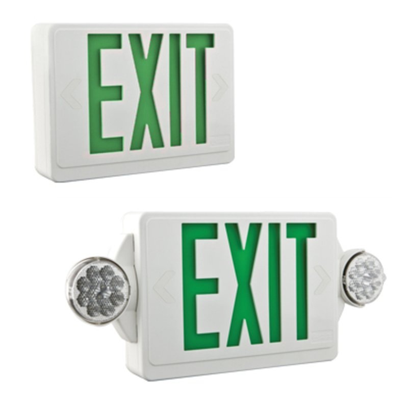 LED Emergency/Exit Sign Green By Lithonia Lighting LHQM LED G M6