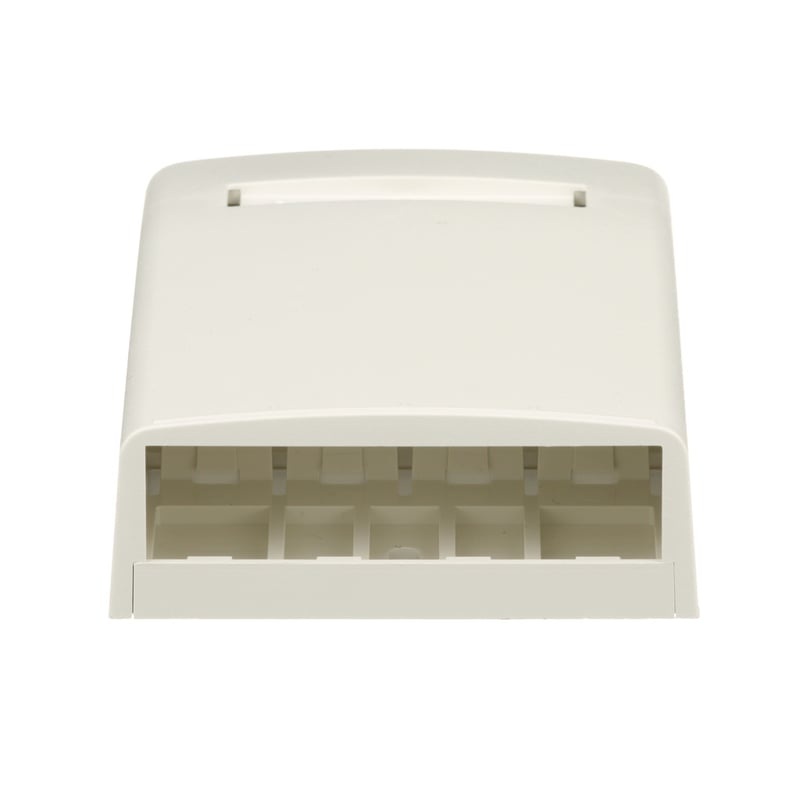 Multimedia Outlet Housing Low Profile Surface Off White 4-Ports By Panduit CBX4IW-AY
