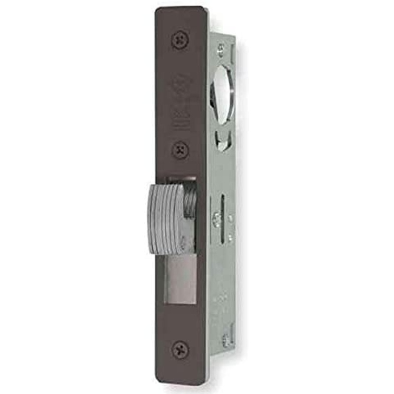 Adams Rite MS1850S-350-313 MS Deadlock Flat Faceplate 1-1/8 Backset Hookbolt Dark Bronze