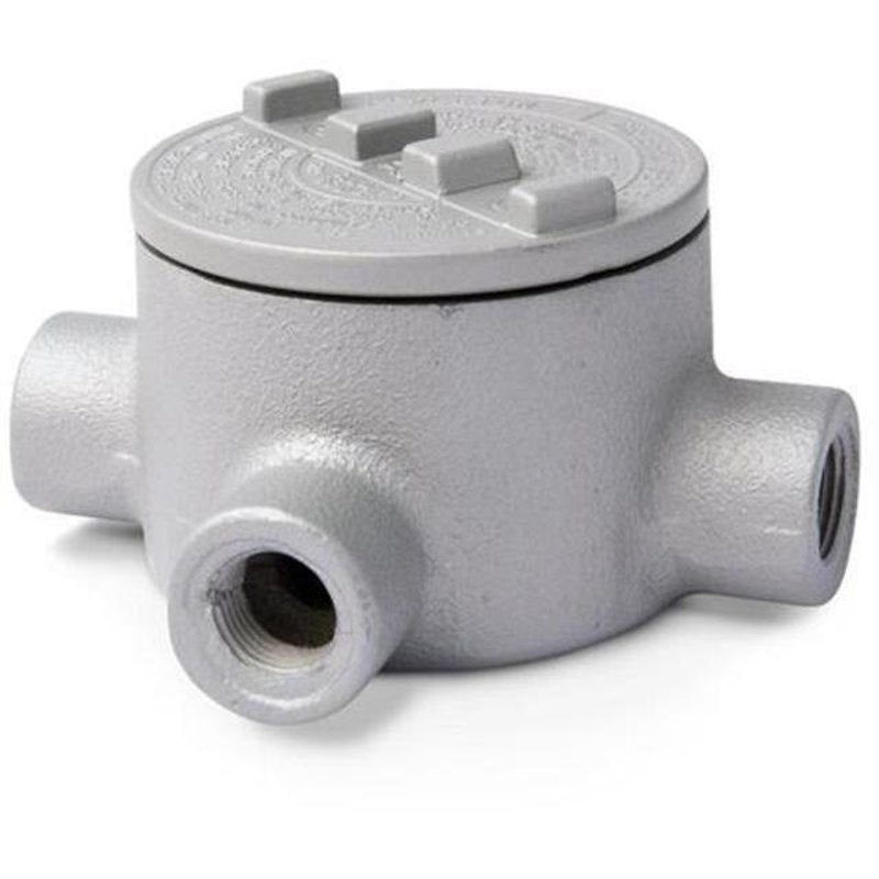 Conduit Outlet Box Type GRT (3) 1 Hubs Aluminum By Appleton GRT100A
