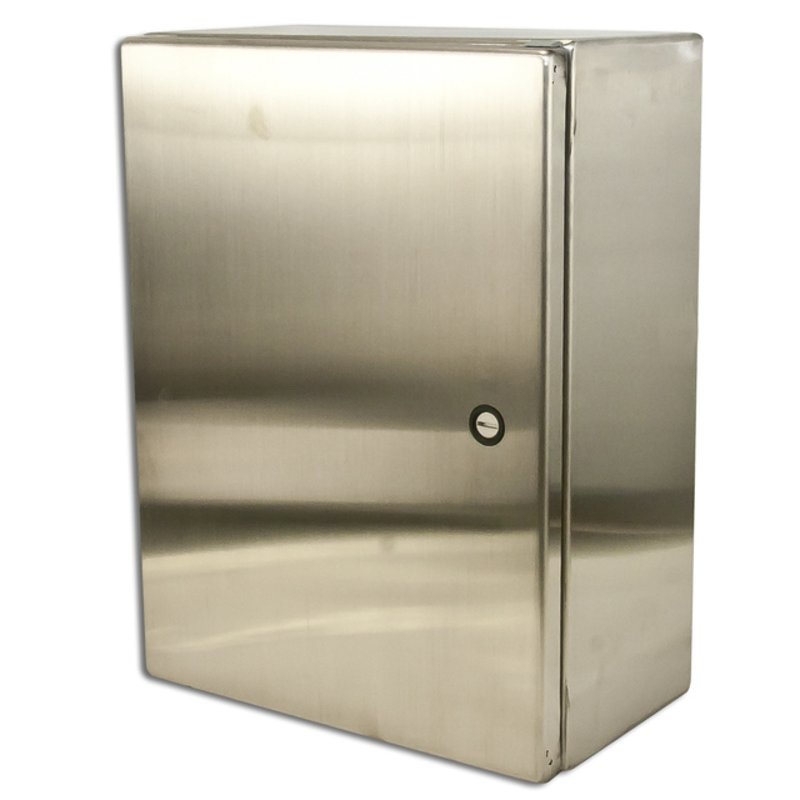 Enclosure NEMA 4X Hinged Cover Stainless Steel 16 x 12 x 8 By nVent Hoffman CSD16128SS