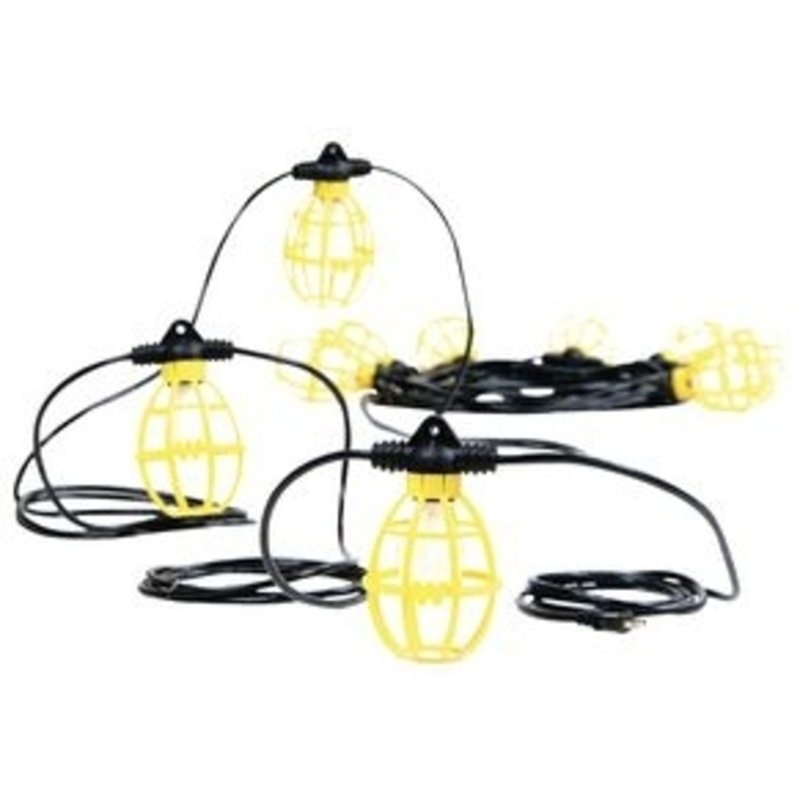 100′ Stringlight 10 Sockets Black/Yellow By Woodhead 5030