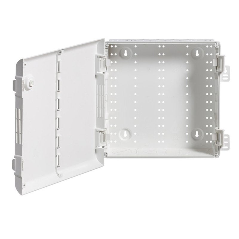 14 Wireless Media Enclosure w Hinged Door White By Leviton 49605-14P