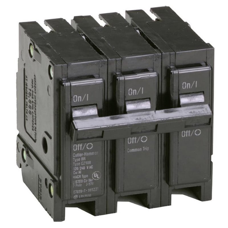 Breaker 40A 3P 240V 10 kAIC By Eaton BR340