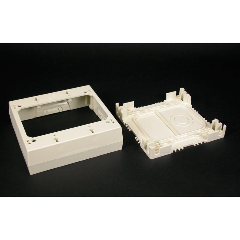 Device Box 2-Gang 2300 Series Raceway White By Wiremold 2347-2-WH