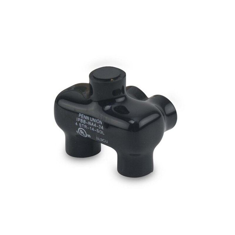 Insulated Cable Connector Dual Entry 14 AWG to 4 AWG AL/CU By Penn-Union IPBBNA43A