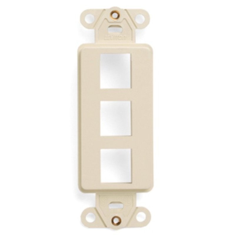 Multimedia Decora Insert 3-Port Light Almond By Leviton 41643-T