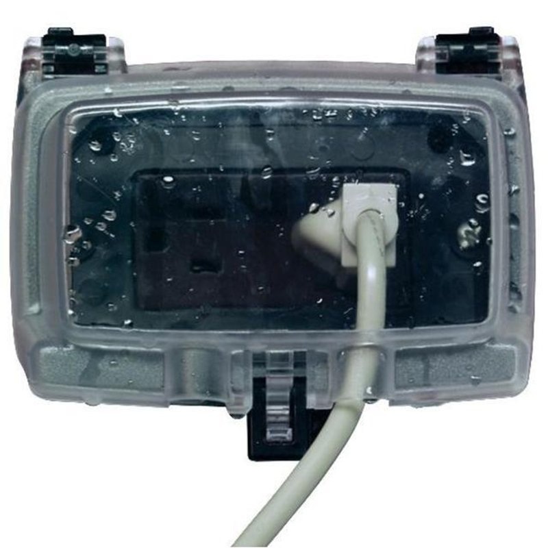 Weatherproof In-Use Cover 1 Gang Multiple Insert Type 2-1/4 Deep Horizontal Mount By Intermatic WP1000HC